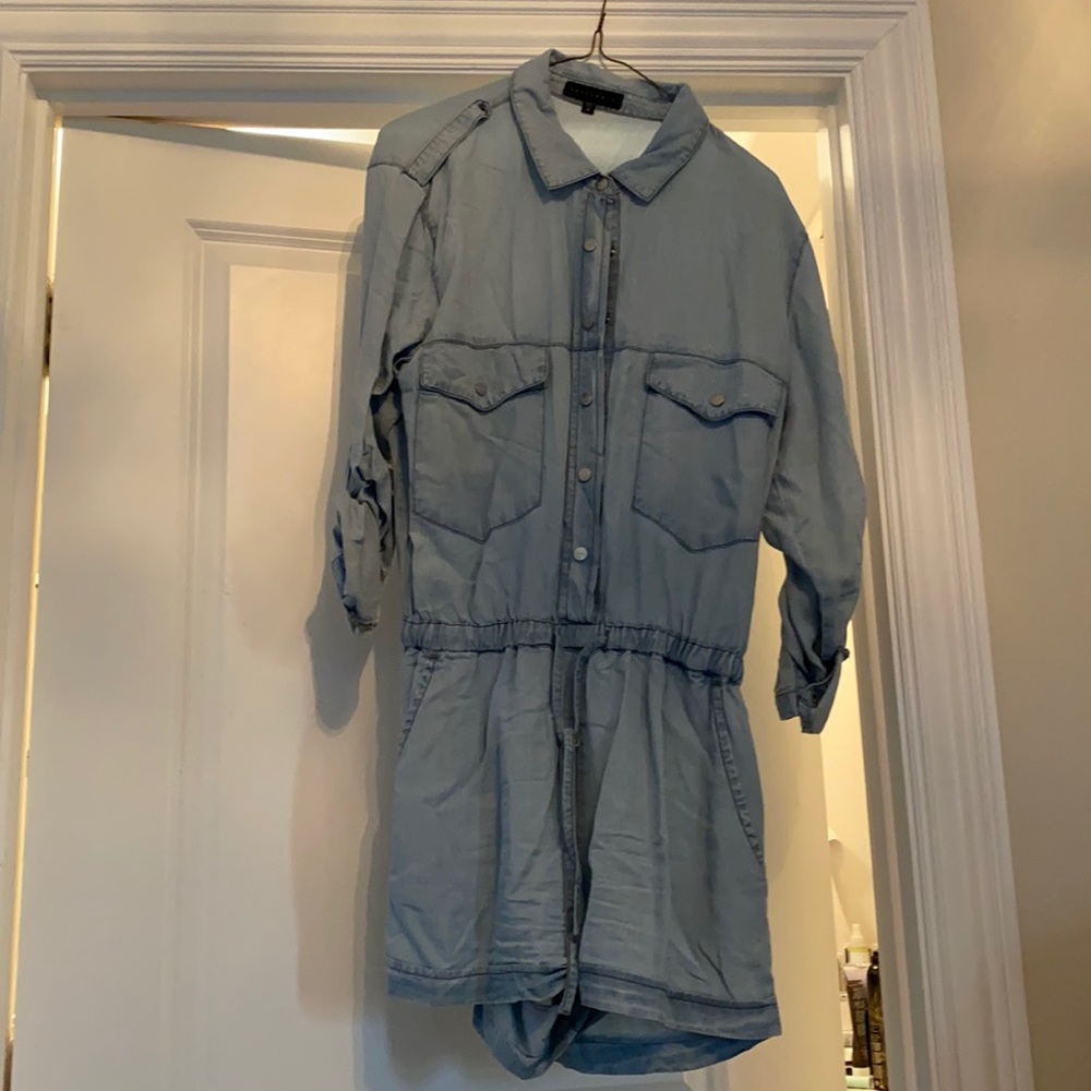 Denim romper